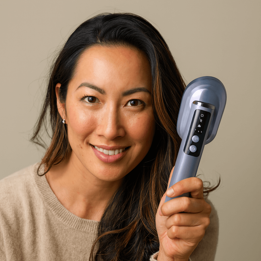 Nolya™ Hair Growth Brush With Red Light & Oil Mist